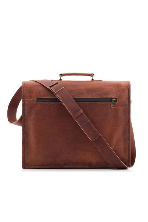 Torba skórzana vintage brąz Outlander BH75 -