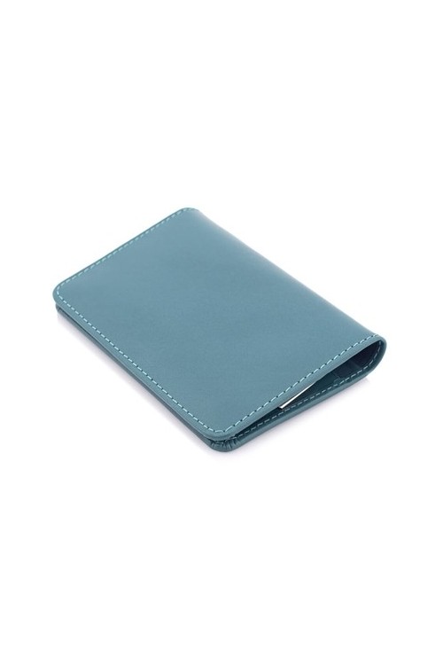 Etui na kluczyk skórzane niebieskie BK72 - 