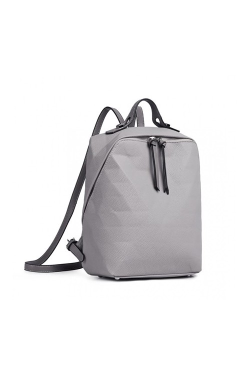 Damski plecak elegancki miejski szary FREJA -