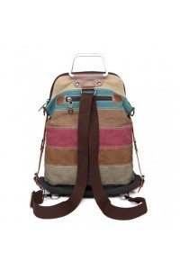 Plecak płócienny vintage torebka 2w1 Rainbow - 