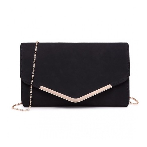 Torebka wieczorowa na łańcuszku czarna Lena - 