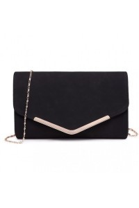 Torebka wieczorowa na łańcuszku czarna Lena - 