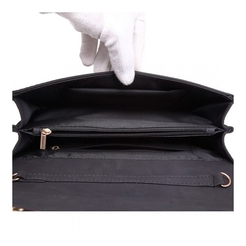 Torebka wieczorowa na łańcuszku czarna Lena - 