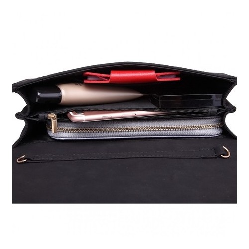 Torebka wieczorowa na łańcuszku czarna Lena - 