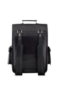 Skórzany plecak męski czarny Outlander BT09 -  Skórzany plecak męski czarny Outlander BT09 -