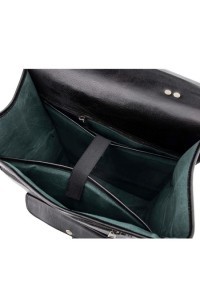 Skórzany plecak męski czarny Outlander BT09 -  Skórzany plecak męski czarny Outlander BT09 -