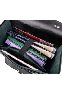 Skórzany plecak męski czarny Outlander BT09 -  Skórzany plecak męski czarny Outlander BT09 -