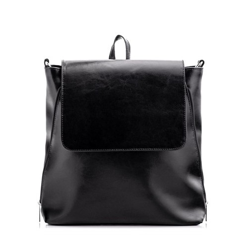 Plecak torba ze skóry czarny Telimene PK22 - 