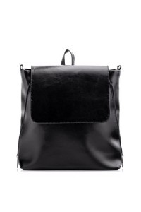 Plecak torba ze skóry czarny Telimene PK22 - 
