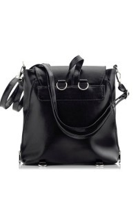 Plecak torba ze skóry czarny Telimene PK22 - 