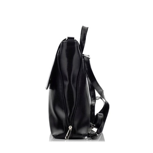 Plecak torba ze skóry czarny Telimene PK22 - 