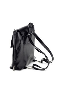 Plecak torba ze skóry czarny Telimene PK22 - 