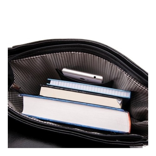 Plecak torba ze skóry czarny Telimene PK22 - 