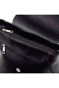 Plecak torba ze skóry czarny Telimene PK22 - 