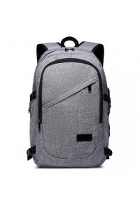 Plecak na Laptopa 15,6 z USB Szary Compact - 