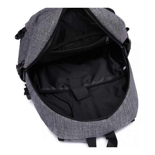 Plecak na Laptopa 15,6 z USB Szary Compact - 