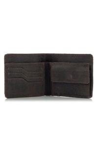Cienki Portfel Męski Skóra Vintage Brąz CR31 - 