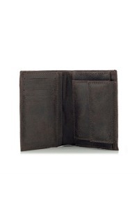 Portfel Vintage Męski Slim Skóra Brąz CR42 - 