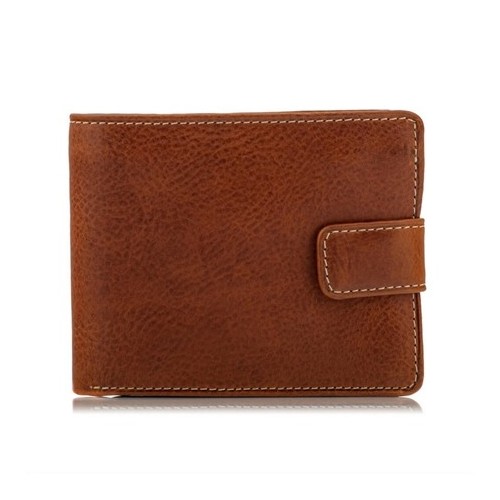 Duży Portfel Męski Skórzany Brązowy BJ51 -  Duży Portfel Męski Skórzany Brązowy BJ51 -