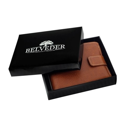 Duży Portfel Męski Skórzany Brązowy BJ51 -  Duży Portfel Męski Skórzany Brązowy BJ51 -