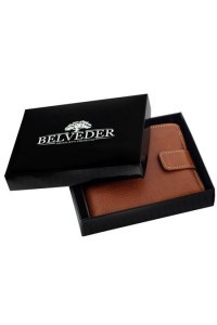 Duży Portfel Męski Skórzany Brązowy BJ51 -  Duży Portfel Męski Skórzany Brązowy BJ51 -