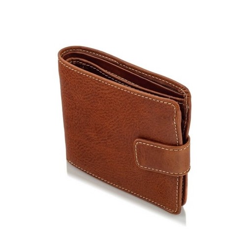 Duży Portfel Męski Skórzany Brązowy BJ51 -  Duży Portfel Męski Skórzany Brązowy BJ51 -