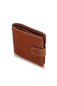 Duży Portfel Męski Skórzany Brązowy BJ51 -  Duży Portfel Męski Skórzany Brązowy BJ51 -