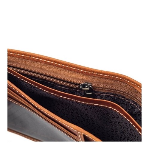 Duży Portfel Męski Skórzany Brązowy BJ51 -  Duży Portfel Męski Skórzany Brązowy BJ51 -