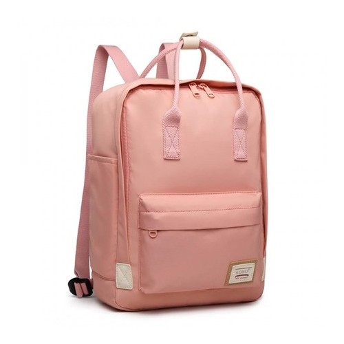 Pudrowy plecak vintage damski KN02 - 