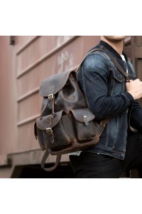 Skórzany plecak męski vintage Outlander BT33 - 