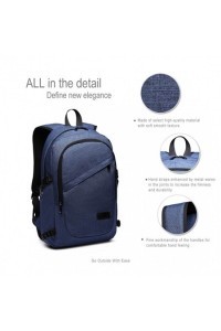 Plecak na Laptopa 15,6 USB Granatowy Compact - 