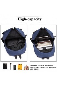 Plecak na Laptopa 15,6 USB Granatowy Compact - 