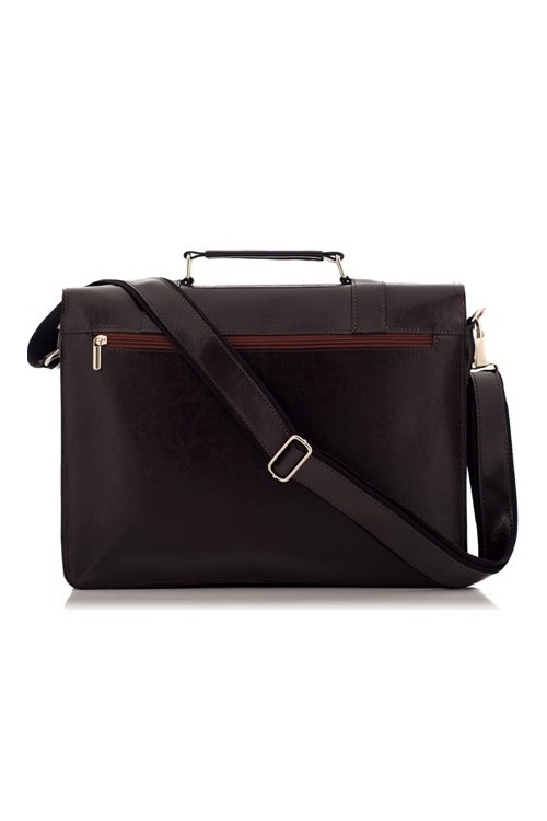 Brązowa Torba Męska do Pracy Skórzana BVG45 -