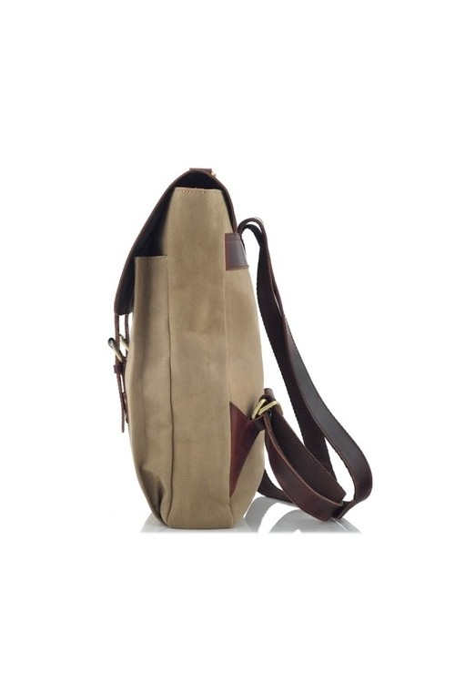 Plecak vintage skórzany beż Outlander BT31 -