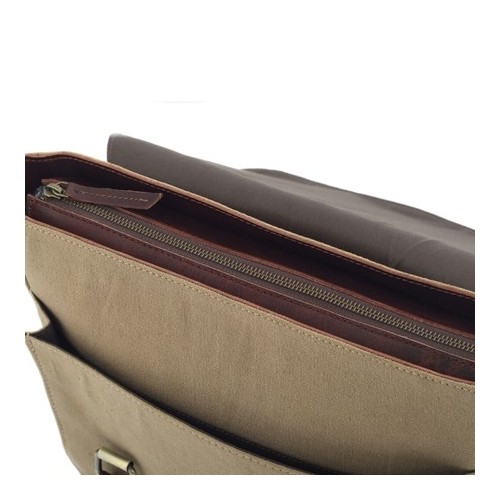 Plecak vintage skórzany beż Outlander BT31 - 