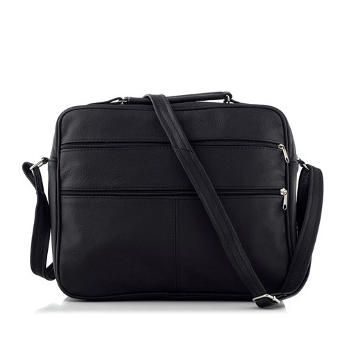 Torba do Pracy Męska Skórzana Czarna NORD81 - 