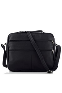 Torba do Pracy Męska Skórzana Czarna NORD81 - 