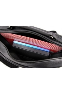 Torba do Pracy Męska Skórzana Czarna NORD81 - 