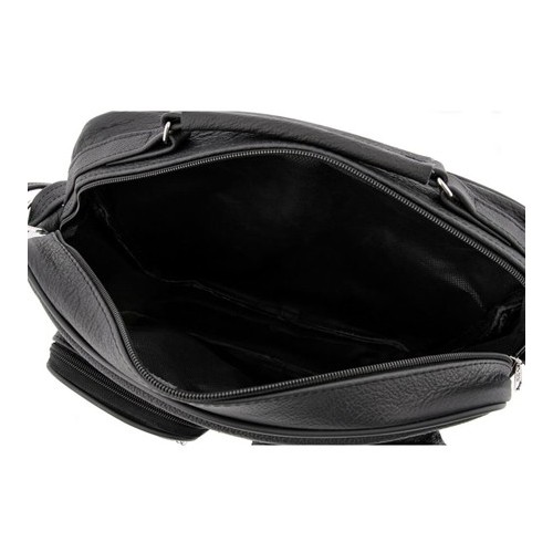 Torba do Pracy Męska Skórzana Czarna NORD81 - 