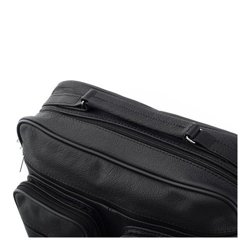 Torba do Pracy Męska Skórzana Czarna NORD81 - 