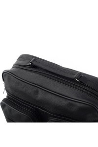 Torba do Pracy Męska Skórzana Czarna NORD81 - 