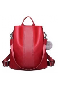 Czerwony Torebko Plecak Damski 2w1 Juvia - 