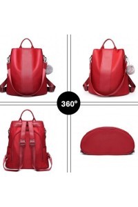 Czerwony Torebko Plecak Damski 2w1 Juvia - 