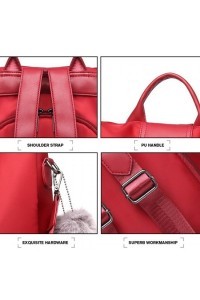 Czerwony Torebko Plecak Damski 2w1 Juvia - 