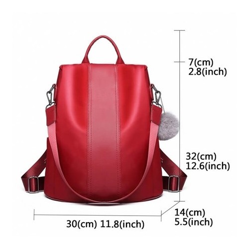 Czerwony Torebko Plecak Damski 2w1 Juvia - 