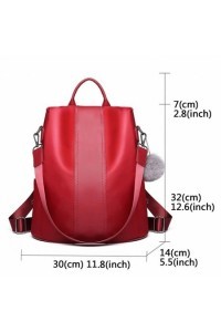 Czerwony Torebko Plecak Damski 2w1 Juvia - 