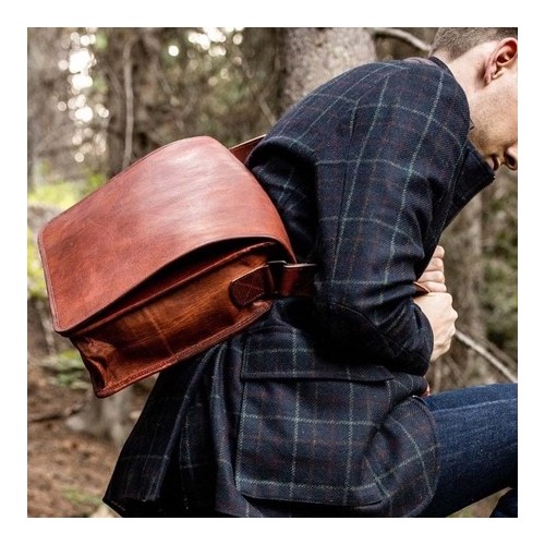 Torba skórzana vintage brąz Outlander BH73 - 