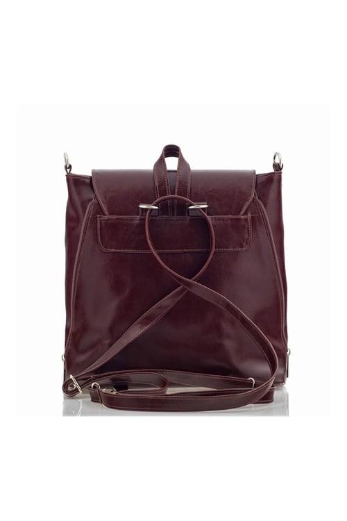 Bordowa Torebka Plecak Damski Telimene PK22 -