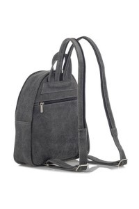 Szary Plecak Damski Zamszowy Vintage BV10 - 