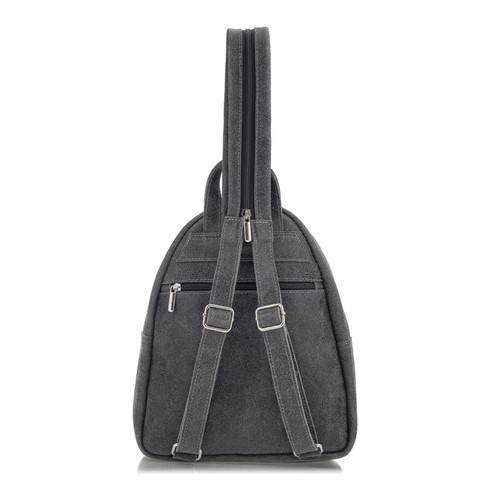 Szary Plecak Damski Zamszowy Vintage BV10 - 